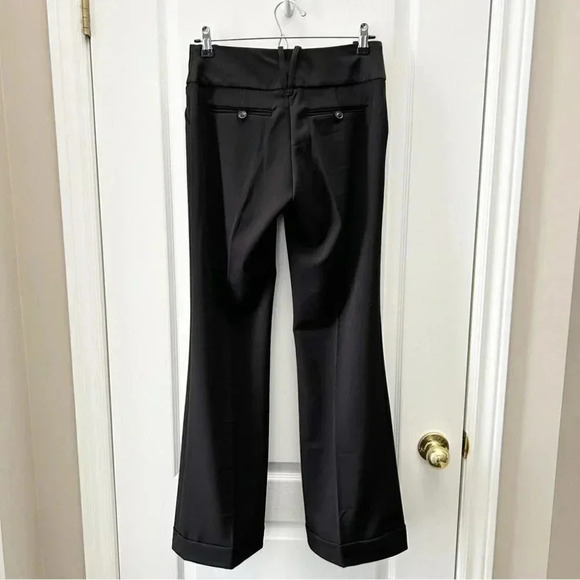 Ricki’s Black Trousers Flare Leg Relaxed Fit Dress Pants Mid  Rise Size 2 - Picture 4 of 16